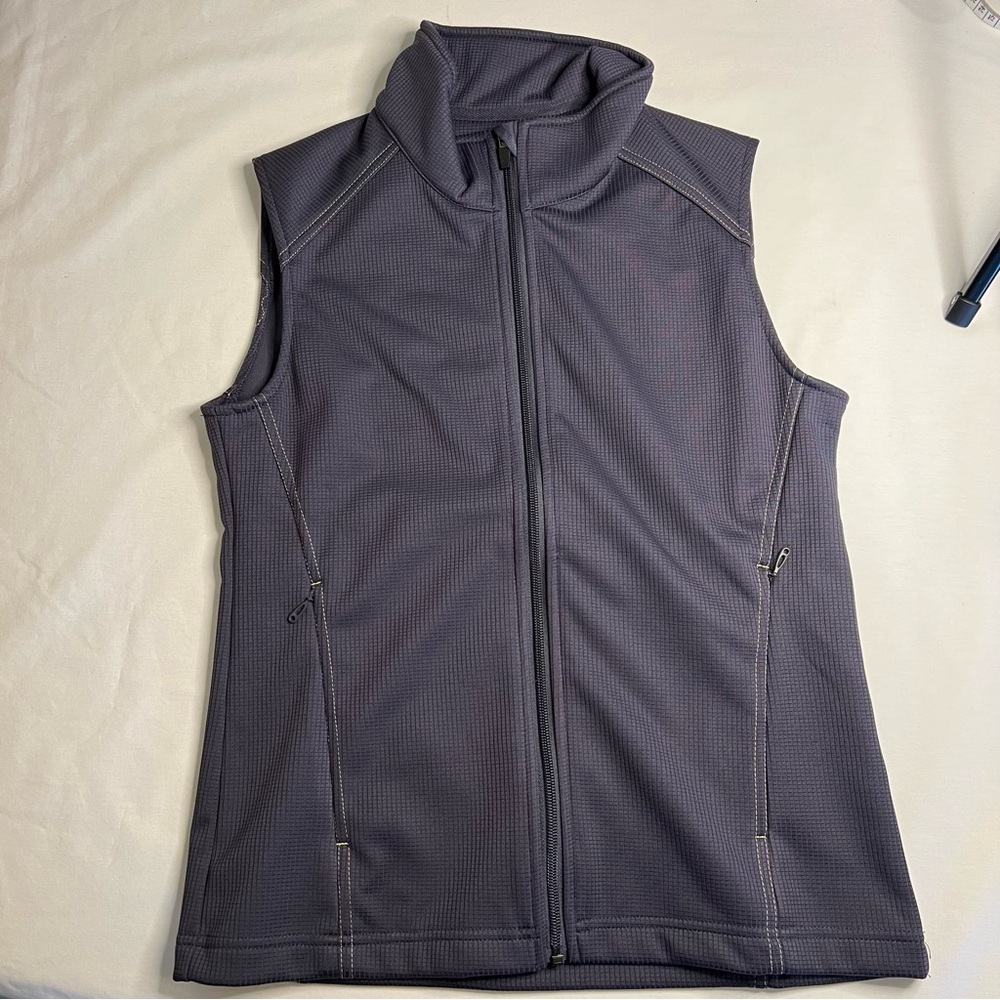 Golf‎ Vest Zip Up lightweight polyester deep purple Sun Mountain women's small